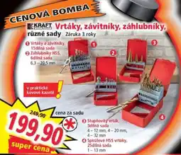 Norma Vrtáky, závitníky, záhlubníky, různé sady nabídka