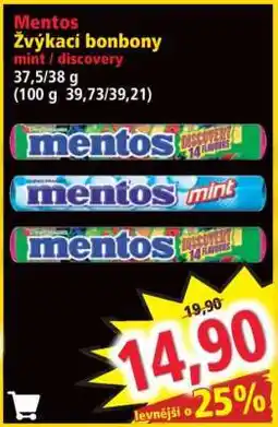Norma Mentos žvýkací bonbony nabídka