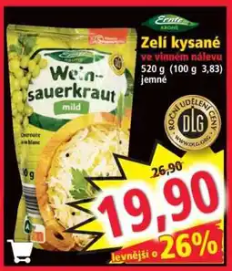 Norma Zelí kysané ve vinném nálevu nabídka