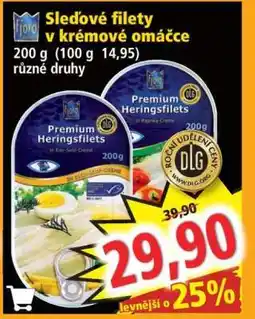Norma Sledové filety v krémové omáčce nabídka