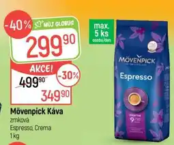 Globus Mövenpick Káva nabídka