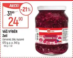 Globus VÁŠ VÝBĚR Zelí nabídka