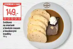 Globus Svíčková na smetaně s hovězím masem a houskovými knedlíky nabídka