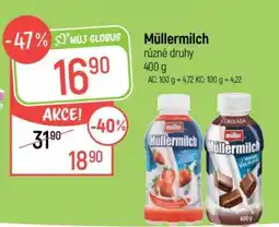 Globus Müllermilch různé druhy nabídka