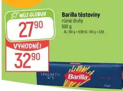 Globus Barilla těstoviny nabídka