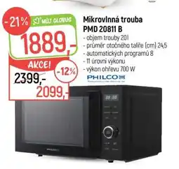 Globus Mikrovlnná trouba PMD 20811 B nabídka