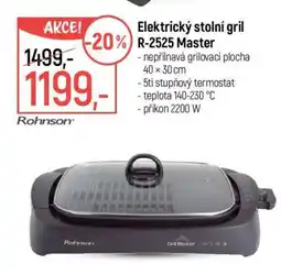 Globus Elektrický stolní gril R-2525 Master nabídka