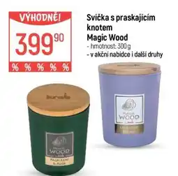 Globus Svíčka s praskajícím knotem Magic Wood nabídka