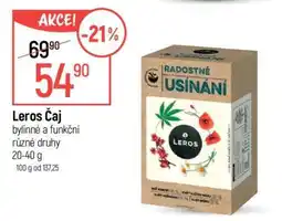 Globus LEROS Čaj nabídka