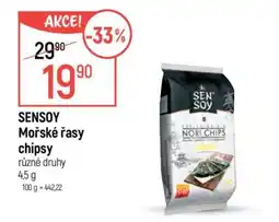 Globus SENSOY Mořské řasy chipsy nabídka