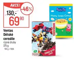 Globus Ventas Dětské cereálie nabídka