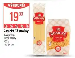 Globus Rosické těstoviny nabídka