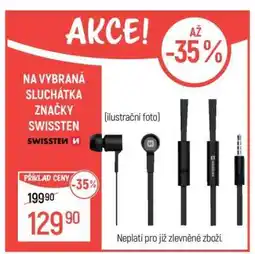 Globus Vybraná sluchátka značky Swissten nabídka