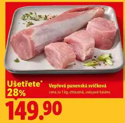 Lidl Vepřová panenská svíčková, cena a nabídka