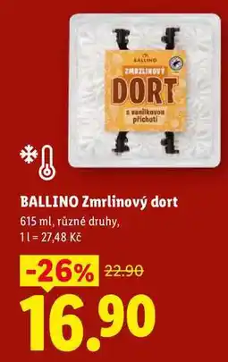 Lidl BALLINO Zmrlinový dort nabídka