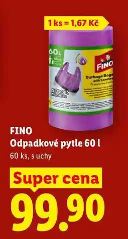 Lidl FINO Odpadkové pytle 60 l, 60 ks nabídka