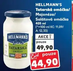 Kaufland HELLMANN'S Tatarská omáčka/ Majonéza/ Salátová omáčka nabídka