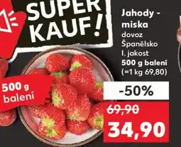 Kaufland Jahody - miska nabídka