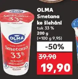 Kaufland OLMA Smetana ke šlehání nabídka
