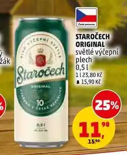 Penny Market STAROČECH ORIGINAL světlé výčepní plech nabídka