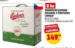 Penny Market BUDWEISER BUDVAR ORIGINÁL Z ČERSTVÉHO CHMELE nabídka