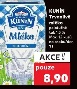Kaufland KUNIN Trvanlivé mléko nabídka
