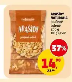 Penny Market ARAŠÍDY NATURALIA pražené solené nabídka