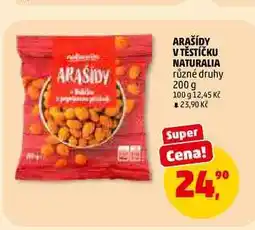 Penny Market ARAŠÍDY V TĚSTÍČKU NATURALIA nabídka