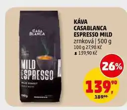Penny Market KÁVA CASABLANCA ESPRESSO MILD zrnková nabídka