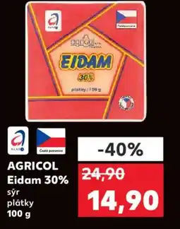 Kaufland AGRICOL Eidam 30% nabídka