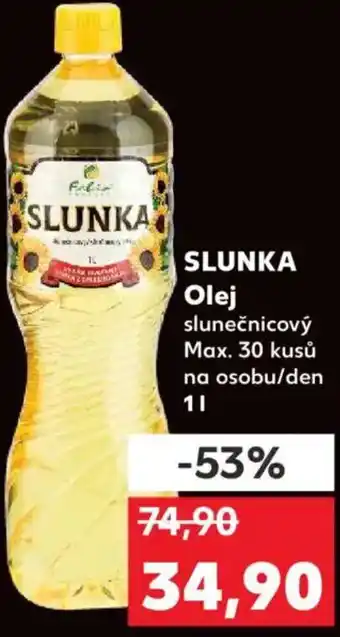 Kaufland SLUNKA Olej slunečnicový nabídka