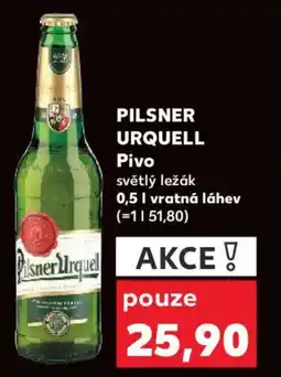 Kaufland PILSNER URQUELL Pivo nabídka