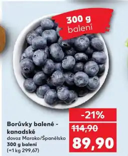 Kaufland Borůvky balené - kanadské nabídka