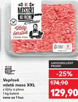 Kaufland Vepřové mleté maso XXL nabídka