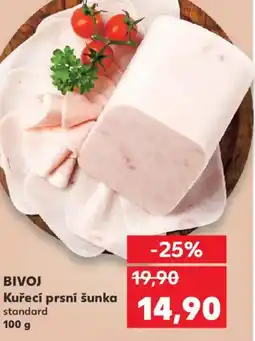 Kaufland BIVOJ Kuřecí prsní šunka nabídka