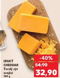 Kaufland IRSKÝ CHEDDAR Tvrdý sýr zrající nabídka