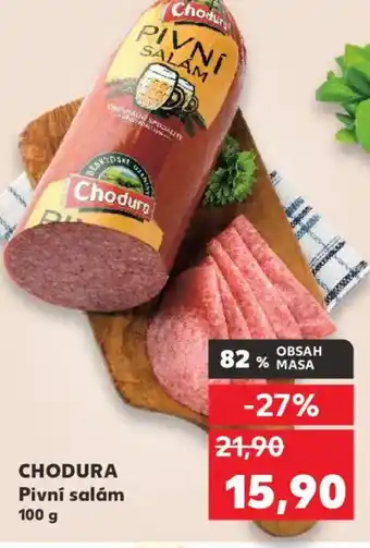 Kaufland CHODURA Pivní salám nabídka