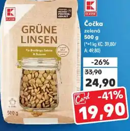 Kaufland Čočka zelená nabídka