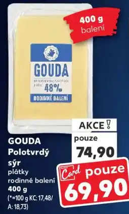 Kaufland GOUDA Polotvrdý sýr nabídka