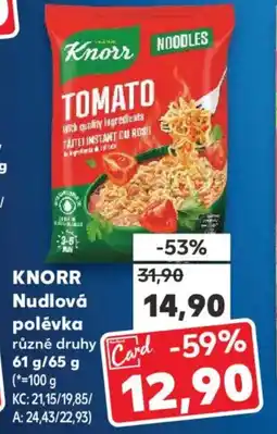 Kaufland KNORR Nudlová polévka nabídka