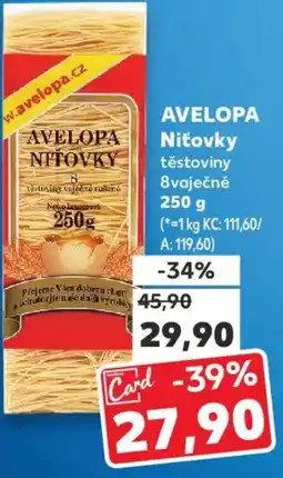 Kaufland AVELOPA Niťovky nabídka