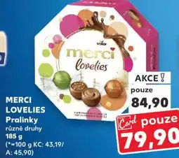 Kaufland MERCI LOVELIES Pralinky nabídka