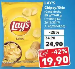 Kaufland LAY'S Chipsy/Stix nabídka