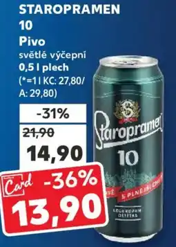 Kaufland STAROPRAMEN 10 Pivo nabídka