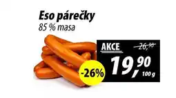 ZEMAN Eso párečky 85% masa nabídka