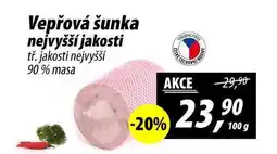 ZEMAN Vepřová šunka nejvyšší jakosti tř. jakosti nejvyšší 90% masa nabídka