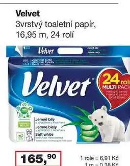Ráj drogerie Velvet 24 rolí nabídka