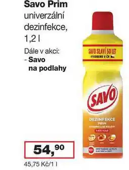 Ráj drogerie Savo Prim nabídka