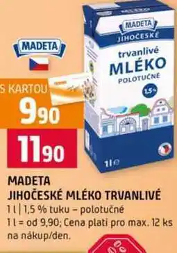 Terno MLÉKO TRVANLIVÉ 1l 1,5% tuku polotučné nabídka
