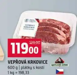 Terno VEPŘOVÁ KRKOVICE 600 g plátky s kosti nabídka